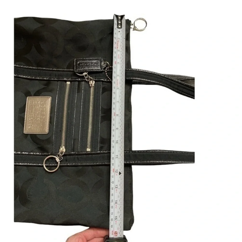 Coach signature y2k op c black poppy bag